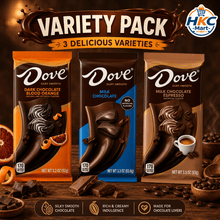 Dove Chocolate Bars 3 Variety Pack – Dark Chocolate Blood Orange, Milk Chocolate & Milk Chocolate Espresso Bars Assortment, Net Weight 9.9 oz Bundle