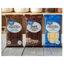 Great Value Baking Melt and Chip Combo – Chocolate Almond Bark, Dark Chocolate Chips, and Vanilla Almond Bark (3-Item Dessert Bundle)