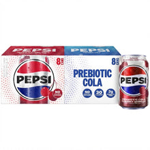 Pepsi Prebiotic Cola Soda Pop Combo, Cherry Vanilla & Original, 12 fl oz Cans, 16 Pack (8 + 8)