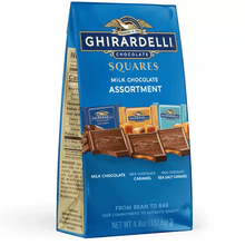 Premium Milk Chocolate Squares Assortment, Gourmet Individually Wrapped Chocolate Candy Gift Bag, Smooth Creamy Chocolate Treats 4.8oz Elegant Snack & Gift Pack