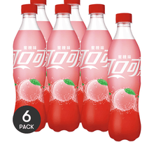 COCA COLA CHINA, 6 Packs, Coca Cola Peach Soda, 16.9fl oz/Pack, Fruity Carbonation, Refreshing Drink
