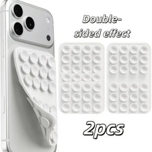 2pcs/1pc Reusable Double-Sided Suction Cup Phone Holder, Detachable Hands-Free Phone Grip Stand, Suitable for Selfies And Video Calls, Compatible with Iphone And Android Systems
