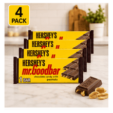Hershey's Mr. Goodbar Chocolate with Peanuts Full Size Candy, Bar 1.75 oz, 4 Pack
