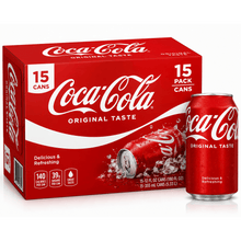 Coca-Cola Soda Soft Drink, 12 fl oz, 15 Pack