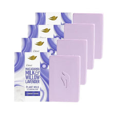 [4 Pack] Dove Plant Milk Cleansing Bar Soap Macadamia Milk & Willow Lavender