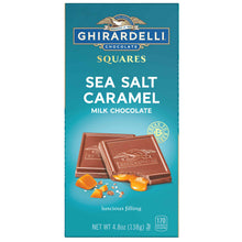 Squares Sea Salt Caramel Milk Chocolate Bar - 4.8 oz