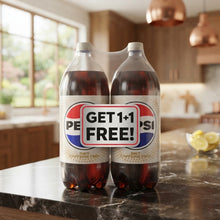 Diet Pepsi Caffeine Free Cola Soda Pop, 2 Liter Bottle, 1 Pack + 1 Free, Total 2 Bottles