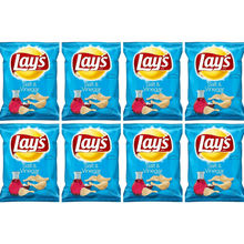 Lay's Salt & Vinegar Potato Chips, Tangy Crispy Snack Bags, 1.5 oz Individual Packs, Pack of 8, Ready-to-Eat Chips for Lunches, Parties, and Everyday Snacking