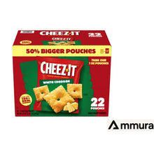 Cheez-It White Cheddar Baked Snack Crackers, 1.5 oz Bags, 22-Count – Real Cheese Flavor, Crunchy Baked Crackers, Individually Wrapped Snack Packs for Lunchboxes, Office & On-the-Go