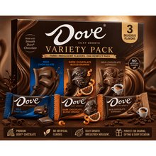 DOVE Silky Smooth Premium Chocolate Variety Pack – Milk Chocolate, Dark Chocolate Blood Orange & Milk Chocolate Espresso Flavors, Individually Wrapped Gourmet Chocolate Bars, Rich Creamy Texture, Perfect for Sharing, Gifting, Office Snacks