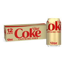 Diet Coke Caffeine-Free Soda Pop Fridge Pack Cans, 12 fl oz, 12 Pack