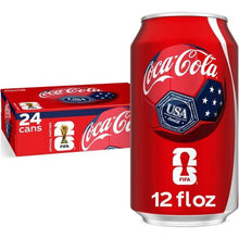 COCA COLA Soda Pop Cans, 12 fl oz, 24 Pack