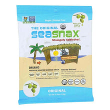 SeaSnax Organic Roasted Seaweed Snacks (Original, Pack of 16, 0.54 Oz.)