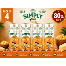 (PACK OF 4)Simply Cheetos Mini White Cheddar Snacks, Bite Size Cheese Puffs, Crunchy Snack, 3.625 oz (PACK OF 4)