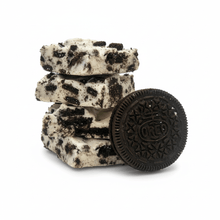 Cookie & Cream White Bark with Crunchy Chocolate Sweet Snack Treat