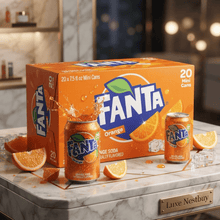 Fanta Orange Soda, Mini Cans, 7.5 fl oz, 20 Count