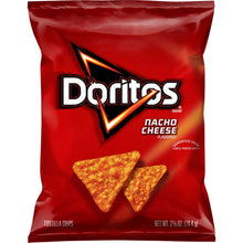 Doritos Tortilla Chips Nacho Cheese Flavor 2.625 oz Snack Size Bag | Bold Cheesy Crunchy Tortilla Chips | Party Snacks, Lunchbox Treats, On-The-Go & Movie Night Snacking