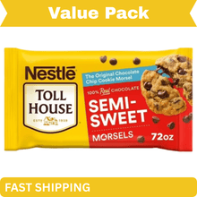 Nestlé Toll House Semi-Sweet Chocolate Chips, Classic Baking Chocolate, 72 oz Bag