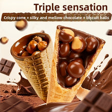 Chocolate Cocoa Crispy Tube with Filling - Star-Shaped Crispy Tube - Snack for Casual Enjoyment - 10pcs Per Pack