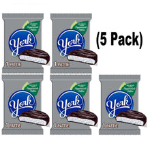 (Pack of 5) York Dark Chocolate Peppermint Patties 1.4 oz | Candy Treats