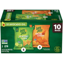 Chips, LATE JULY Snacks Variety Pack Tortilla Chips, 0.9 Oz 10 Count Snack Bags