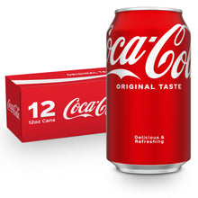 Coca-Cola Fridge Pack Soda Soft Drink, 12 fl oz Cans, 12 Pack - Classic Cola Soda Cans