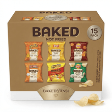 15 Count Baked Snack Chips Variety Pack, Assorted Crispy Potato & Corn Baked Snacks, Individually Wrapped Grab-and-Go Bags for Lunch Boxes, School, Office, Travel, Parties & Everyday Snacking, Value Pack 15 Count – Packaging May Vary