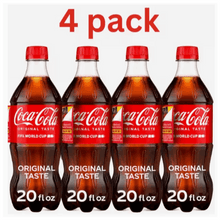 Coca-Cola Soda Pop Bottle, 20 fl oz 4 packs