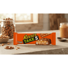 Reese's Take 5 Chocolate Bar with Pretzel, Peanut and Caramel Candy 1.5oz