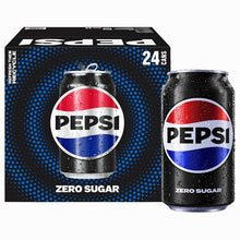 Pepsi Zero Sugar Cola Soda, 12 fl oz Cans, Pack of 24, Zero Sugar Carbonated Soft Drink