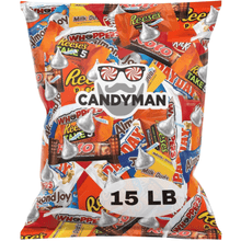 CANDYMAN 15 Pound Gift Box Mix of Chocolate, Individually Wrapped Assorted Bulk Candy Chocolates Variety Pack, Valentine Candy Bulk