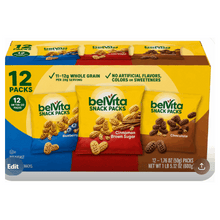 12 Pack, Each 1 oz - belVita Bites Breakfast Biscuits Variety Pack, Crunchy, Wholesome Snacks with Steady Energy