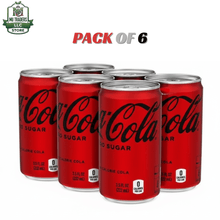 Zero Sugar Cola Mini Soda Cans – 7.5 fl oz Each, 6 Pack, Crisp Refreshing Soft Drink