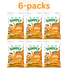 White Cheddar Cheese Flavored Puffs Snacks, 6 Pack, 6 oz Bags, Bulk Crunchy Cheese Snack Bundle