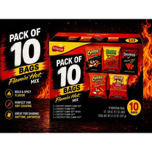 Flamin' Hot Variety Snack Mix, 10 Individual Bags, Assorted Spicy Snacks, Cheetos, Funyuns, Doritos & Chester's