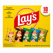 Lay's Snacks Mix Potato Chips Variety Pack, 18 counts