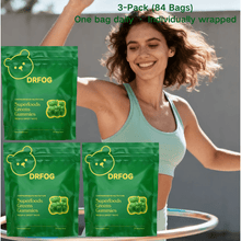 3-Pack Fruit & Veggie Nutritional Gummies (84 Pouches), 60+ Ingredients with Vitamins Minerals & Adaptogens, One Pouch Daily Individually Wrapped, Supports Daily Nutritional Intake