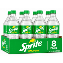 (8 Pack) Sprite Lemon-Lime Caffeine Free Soda Pop Bottle, 20 fl oz