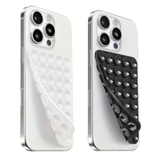 Anti-Slip Portable Double-Sided Silicone Suction Cup Removable Square Phone Holder, Silicone Phone Accessory Suitable for Iphone And Android, Adjustable Angle And Compact Design, Ideal for Makeup, Dance, Fitness, Yoga, Shower, And Binge-Watching