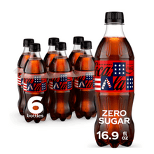 Coca-Cola Zero Sugar Soda Pop Bottles, 16.9 fl oz, 1 Pack, 6 Bottle