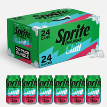 Sprite Zero Sugar Chill Cherry-Lime Caffeine Free 24 Pack Premium Soda Cans