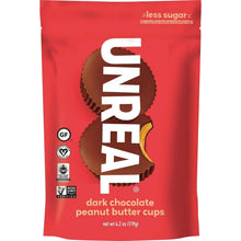 Unreal Dark Chocolate Peanut Butter Cups, 4.2 oz