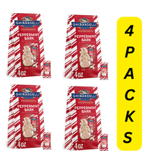 4 - PACKS Chocolate ideal for stocking stuffers, entertaining and personal Peppermint Bark Snowmen, 4 OZ Bag