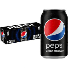 Pepsi Zero Sugar Soda – Refreshing Caffeine Cola Drink, Bold Crisp Taste, 12 fl oz Cans (12 Pack) – Low Calorie, No Sugar Carbonated Soft Drink – Perfect for Parties, Lunches, and On-the-Go Hydration