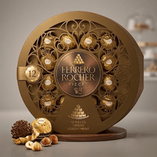 Ferrero Rocher Premium Milk Chocolate Hazelnut, 12 ct.