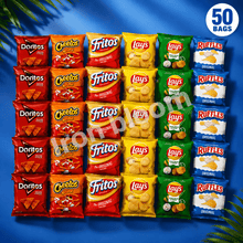 25 Pack Classic Mix Chips Variety Pack, Frito-Lay Assorted Individual Snack Bags, Mixed Flavor Potato Chips & Crunchy Snack Assortment, Convenient Single Serve Grab-and-Go Packs, Bulk Snack Multipack Lunch Boxes, School, Office, Parties, Picnics, Travel