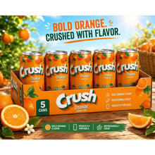 Crush Orange Soda Mini Cans, 5-Count Variety Pack – 7.5 fl oz Each, Bold Orange Flavor, Refreshing Citrus Soda, Convenient Single-Serve Cans