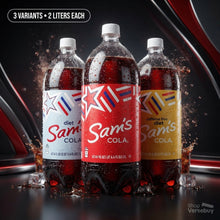 Sam's Cola, Diet Cola & Diet Caffeine-Free Cola Soda, 2 Liter Bottles