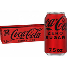 (12 Pack) Coca-Cola Zero Sugar Soda Pop Mini Cans, 7.5 fl oz