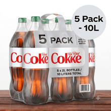 Diet Coke Soda Pop Bottle, 2 Liters (5 Pack) – Refreshing Soft Drink